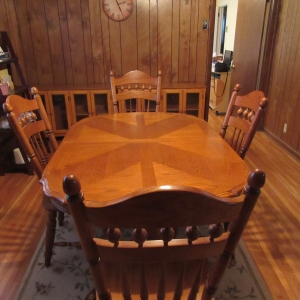 Oak Dining Table and 4 Chairs
