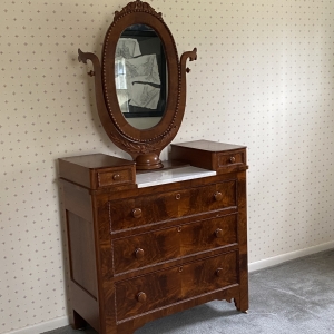 Marble Top Dresser | Victorian walnut Marble Top Dresser