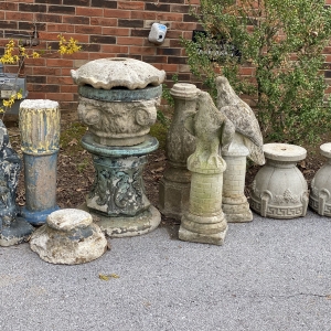 Concrete Art Planters Bench Etc