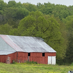 Barn Surrounding Log Home | Rare 2 Story Log Home Barn Built to Preserve Log Home