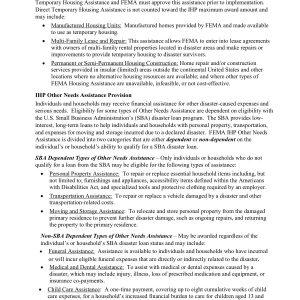 FEMA Individual & Household | FEMA Individual & Household page 2