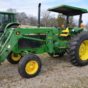 John Deere 2355 w 520 Loader | John Deere 2355 2 Wheel Drive Tractor with 520 Front End Loader