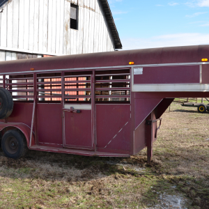 Chaparral16GooseneckCattleTrailer | Chaparral 16' ft Gooseneck Cattle Trailer with White Oak Floor