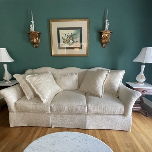 White Upholstered SOfa