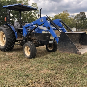 New Holland TN75 | New Holland TN75with M346 Bush Hog Loader  1107 hours
