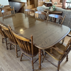 Dining Set | Dining Table with 8 Spindle Back ChairsCochrine Penn Table, Warren NC