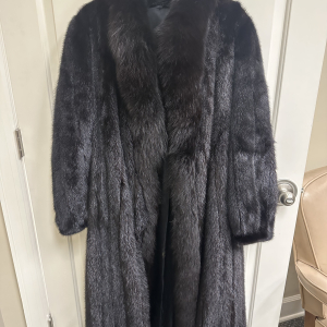 Ladies Mink Coat | Full Length Mahogany Mink Coat