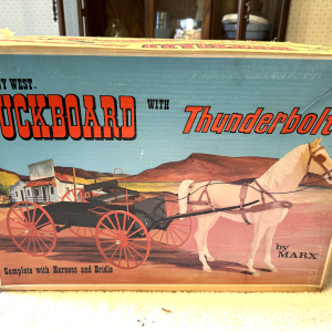 Johnny West | Johnny West Buckboard w Thunderbold with Harness & Bridle