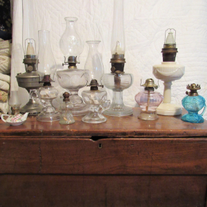 Oil Lamps | Antique Oil Lamps  Greek Key, Lincoln Drape, Depression, Aladdin