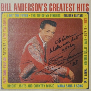 Bill Anderson | Bill Anderson Autographed Album