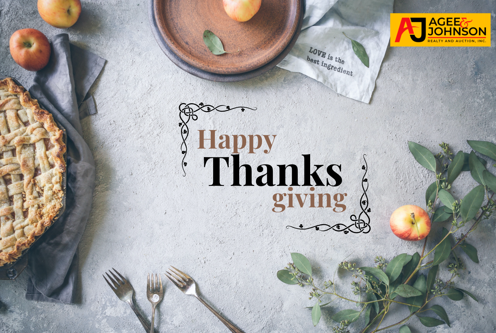 Happy Thanksgiving • Agee & Johnson